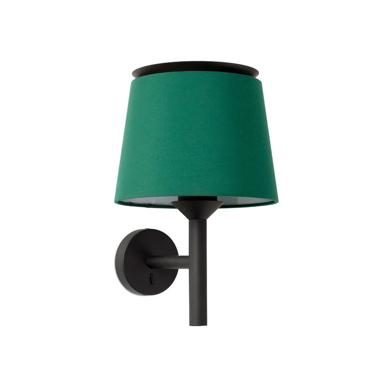 Applique murale SAVOY noire et verte