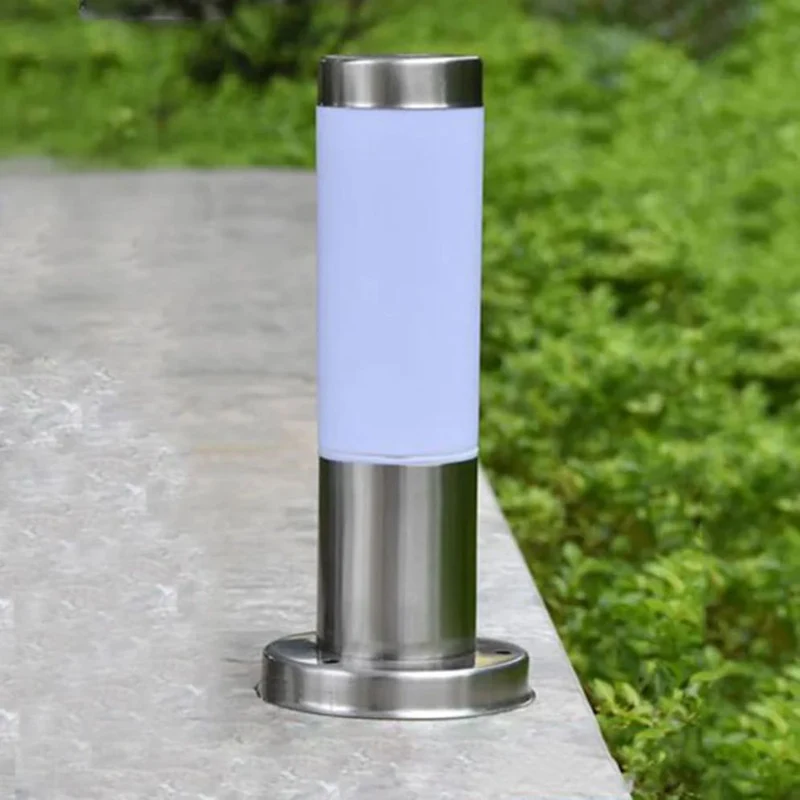 Lampadaire Terrasse Imperméable en Inox – Borne 30cm, Jardin et Allées