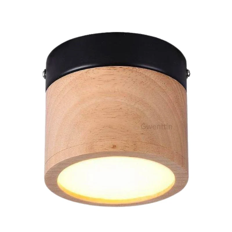 Spot LED Intérieur en Bois Clair et Métal – Chambre ou Cuisine
