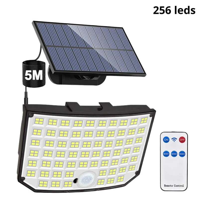 Lumière Solaire Extérieure Murale avec Détecteur – Autonomie 10-12h
