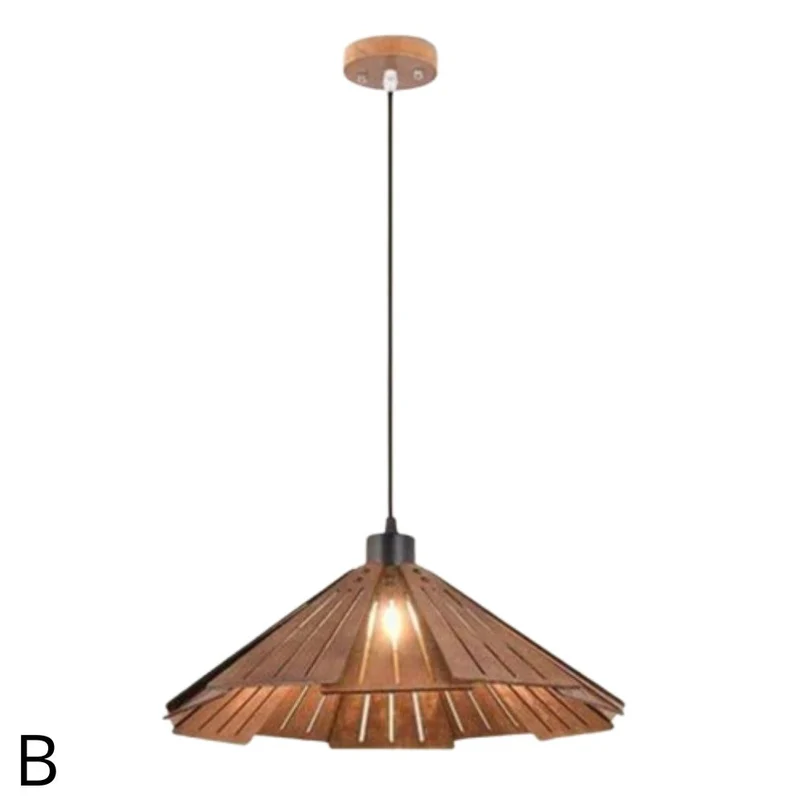 Suspension Luminaire Bambou en Forme de Chapeau – Style Aérien et Léger