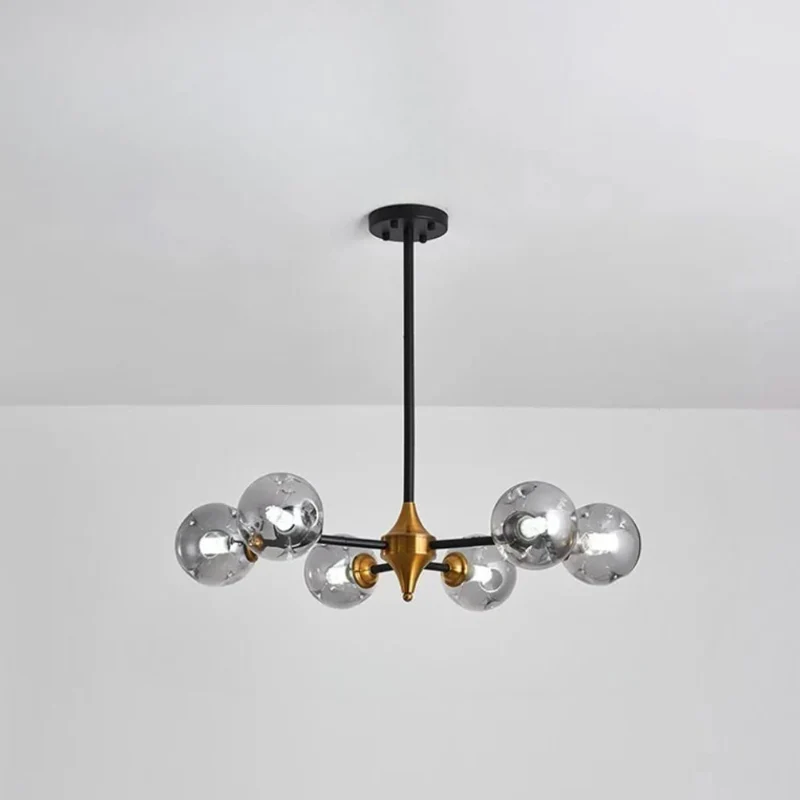 Lustre Verre Fumé ou Transparent Grain d'Eau – 4 Tailles, 6 à 20 LED