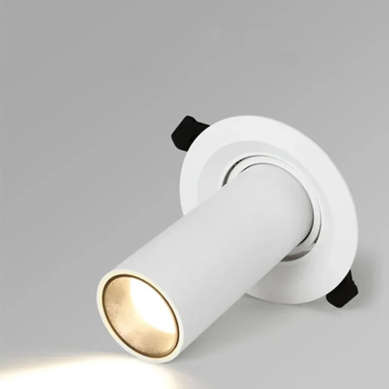 Spot Plafond Noir ou Blanc Tube – 3 Tailles, 3000K à 6000K