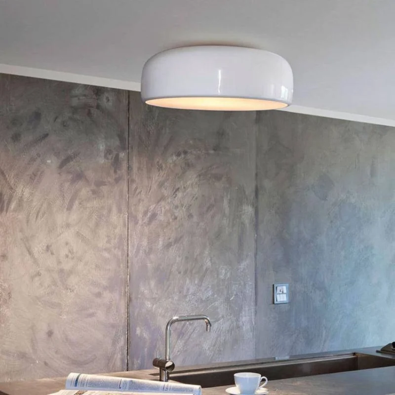 Plafonnier LED Noir ou Blanc – Éclairage Doux pour Chambre Reposante