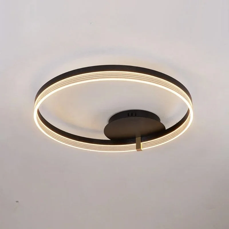 Plafonnier LED Dimmable Anneau Métallique – Idéal Grands Espaces