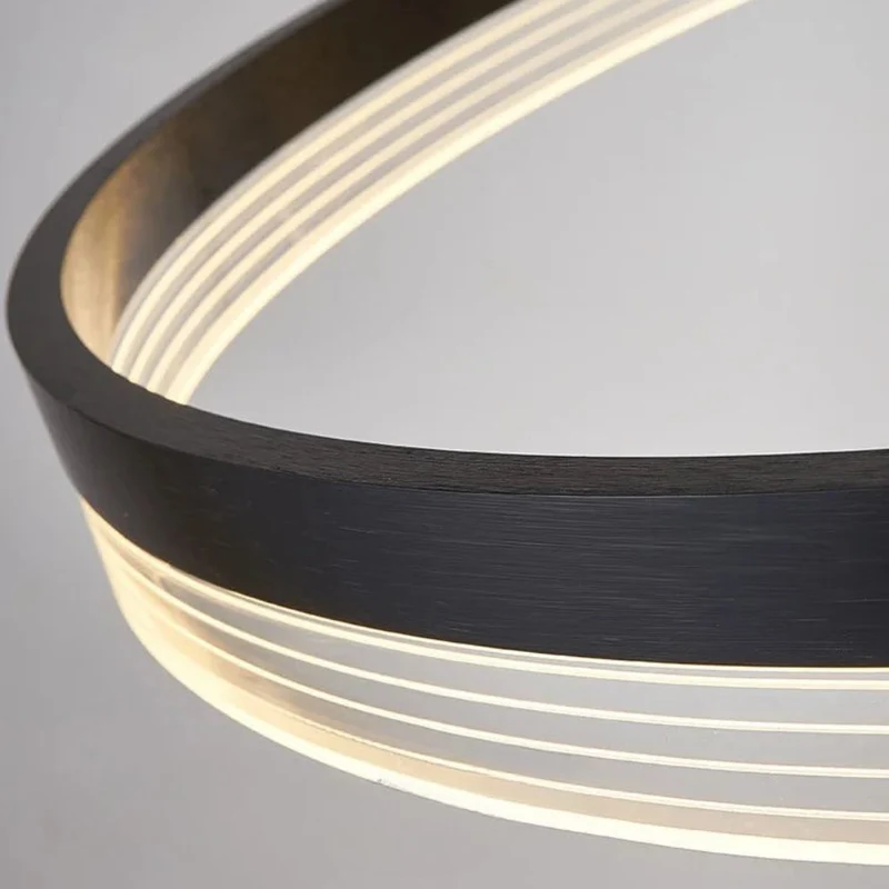 Plafonnier LED Dimmable Anneau Métallique – Idéal Grands Espaces
