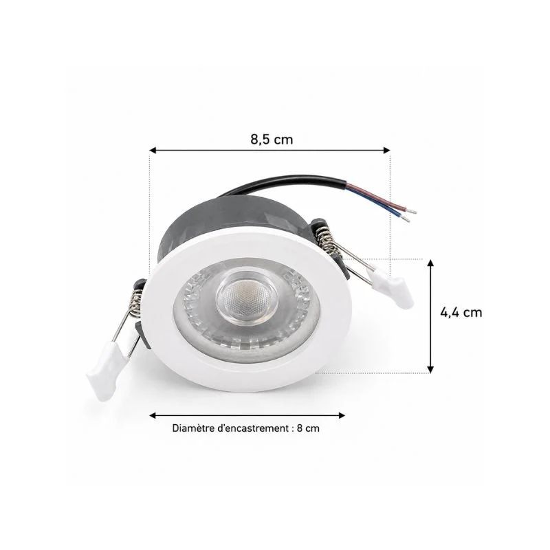 Spot LED Encastrable 9W CCT Noir et Blanc