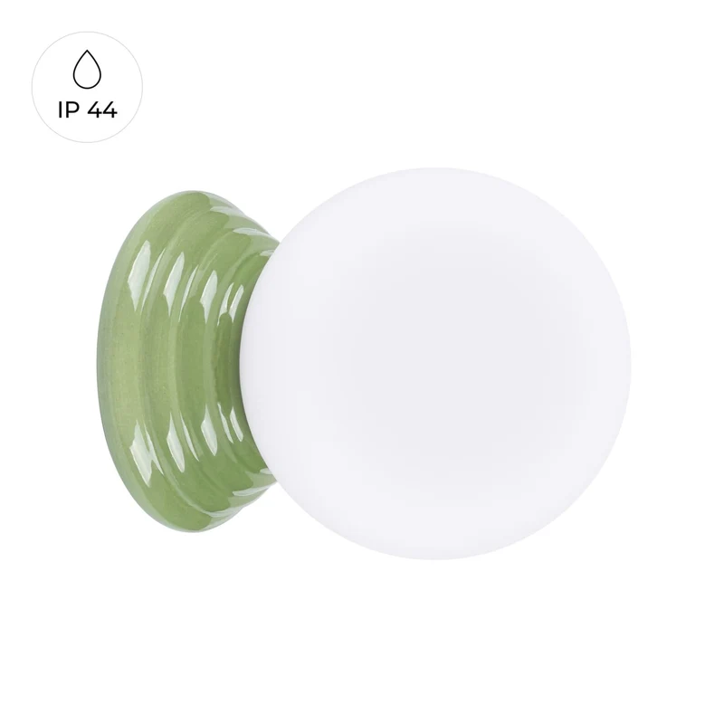 Luminaire Mural Ampoule Vert Olive Minimaliste IP44