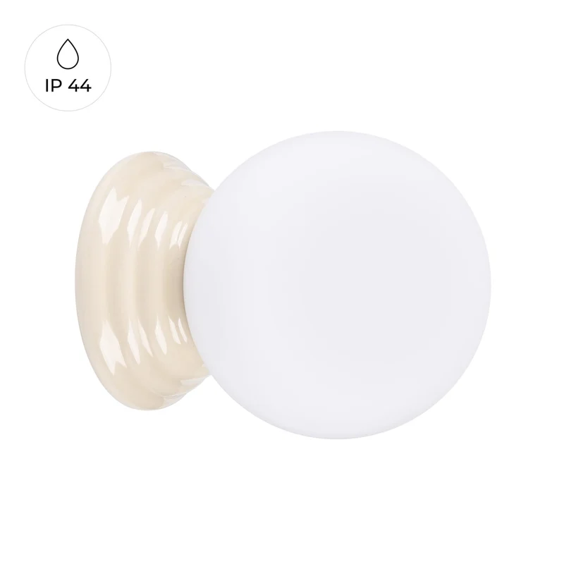 Luminaire Mural Ampoule Beige Minimaliste IP44