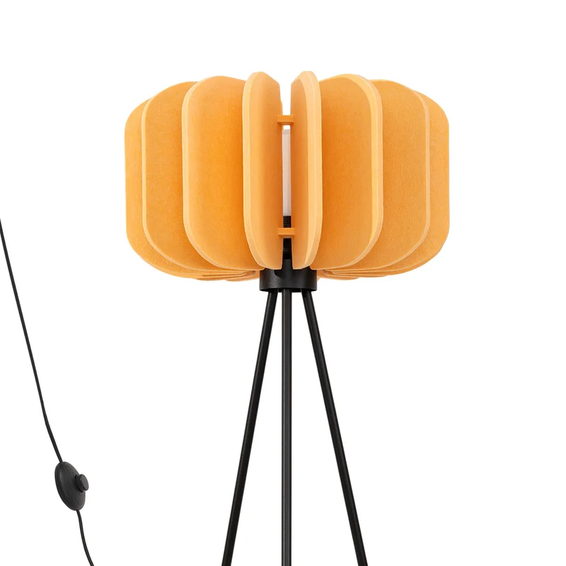 Lampadaire Feutre Jaune Scandinave