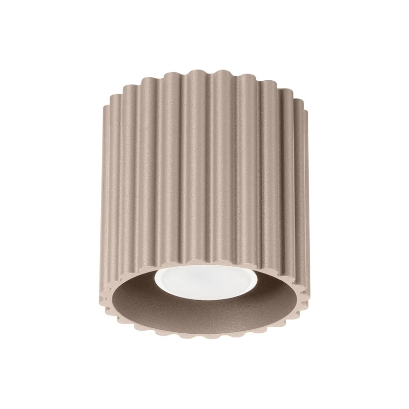 Plafonnier Spot Taupe Minimaliste Ondulée