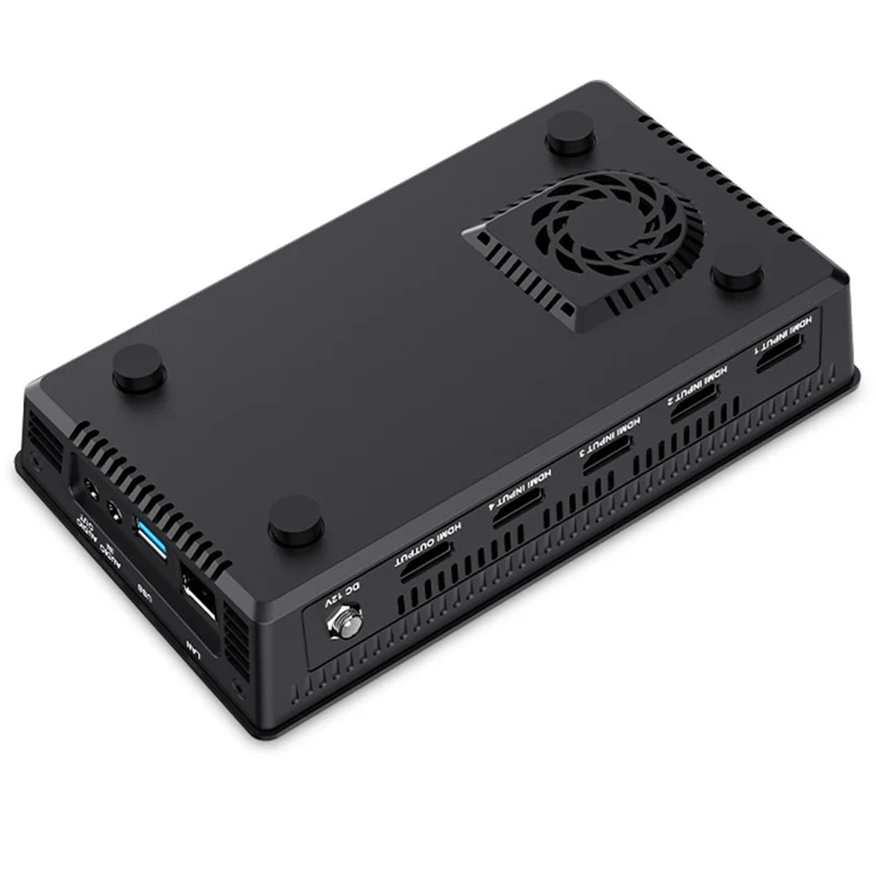 FEELWORLD L2 PLUS Mélangeur vidéo multi-caméras 5.5 "Touch PTZ Control Chroma Key streaming en direct