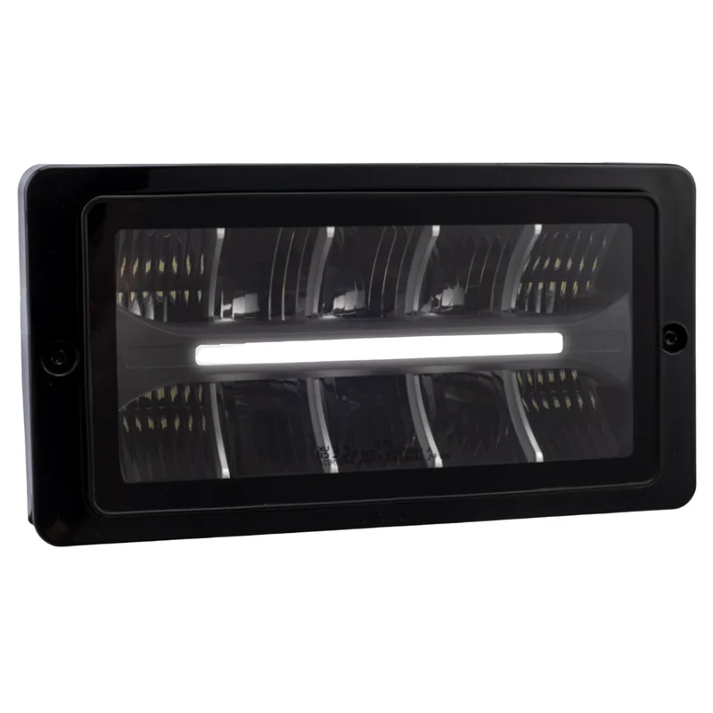 Spot rectangulaire classique 220 avec bande lumineuse à double position