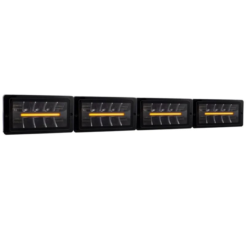 Spot rectangulaire classique 220 avec bande lumineuse à double position