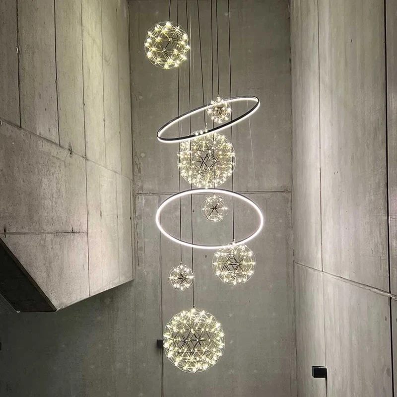 s.luce Fusion XXL Galerieleuchte 8-flammig LED-Ring