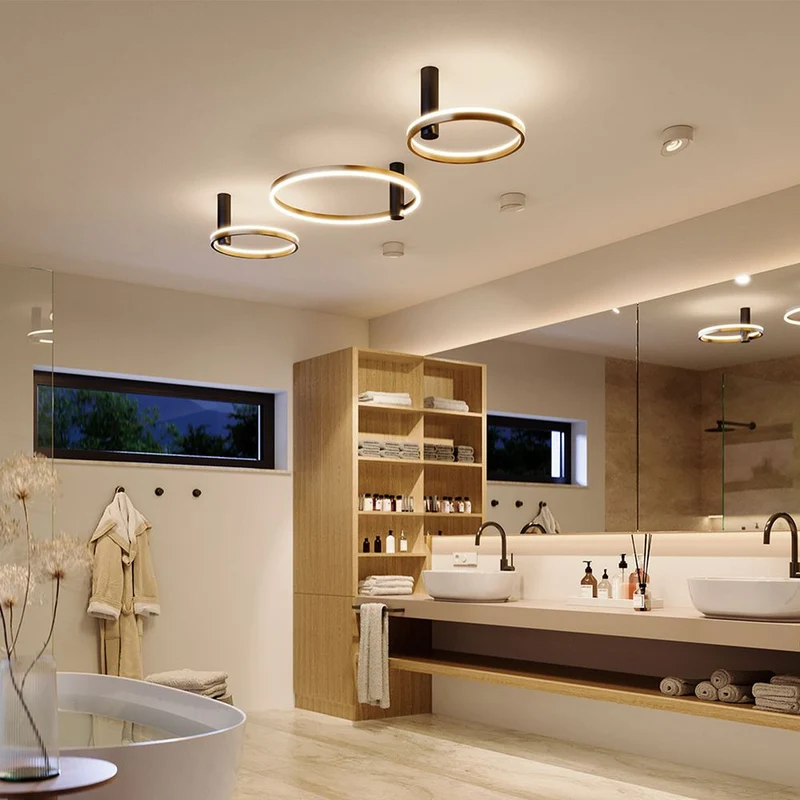 s.luce Ring Air LED Wand- & Deckenleuchte Ø 40cm rund indirekt