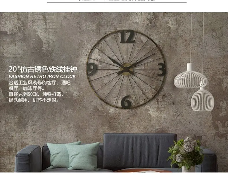 Horloge Industrielle Roue
