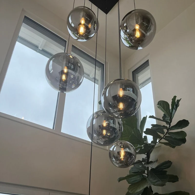 s.luce Orb XL Galerieleuchte 8-flammig mit Modular Baldachin