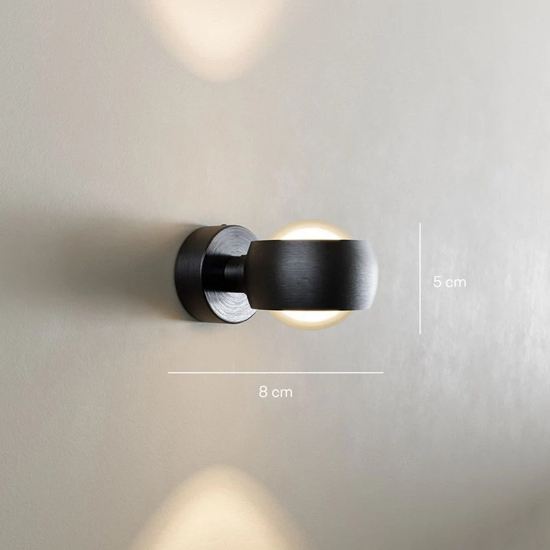 s.luce Beam Wandleuchte Up & Down mit Glaslinsen