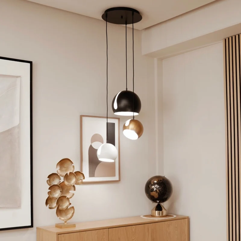s.luce Modular Hängeleuchten-Baldachin 3-flammig oder 5-flammig