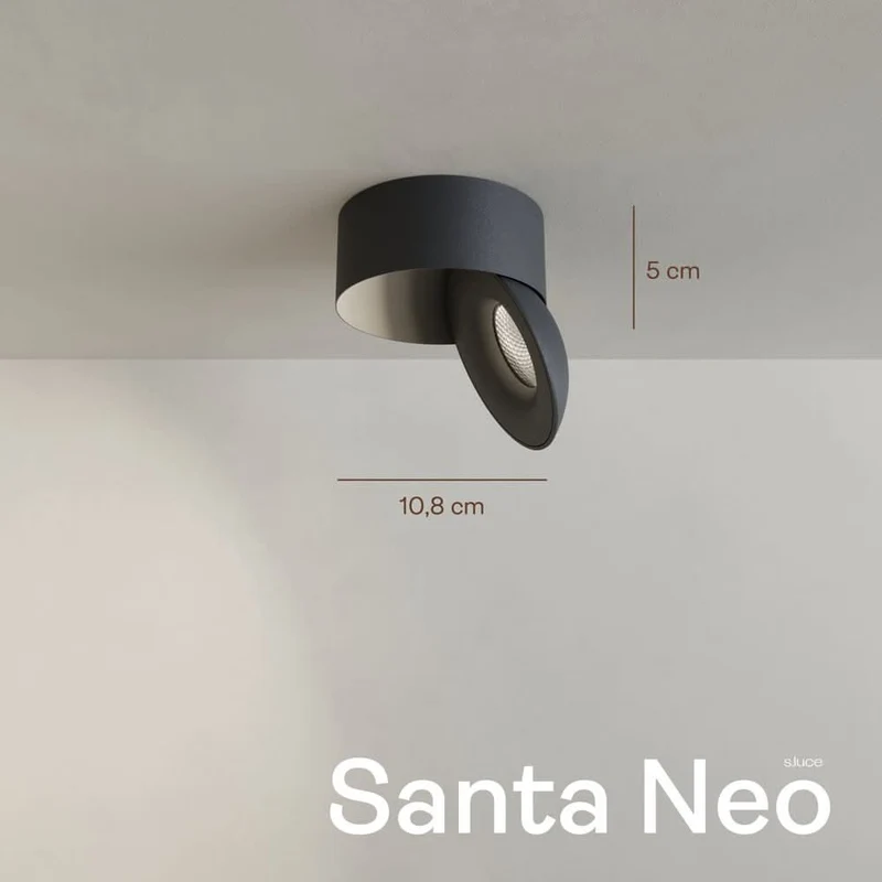 s.luce Santa Neo LED-Deckenstrahler schwenkbar & dimmbar