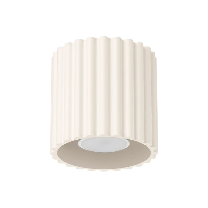 Plafonnier Spot Beige Minimaliste Ondulé