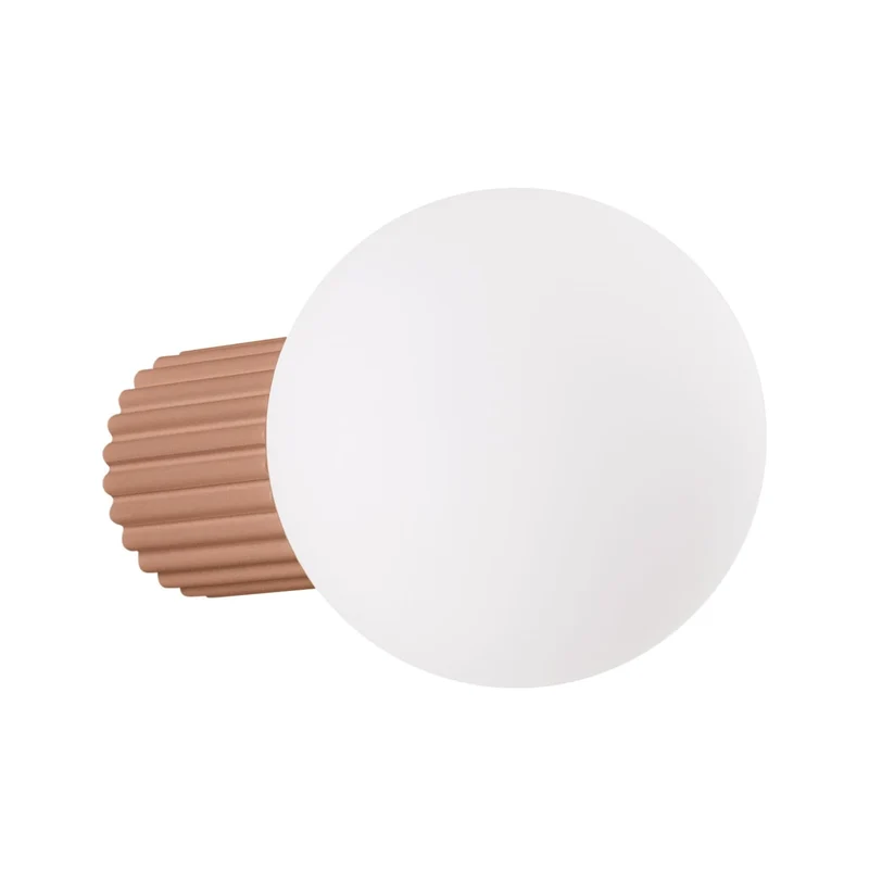 Luminaire Mural Aluminium/Verre Café Moderne Ronde