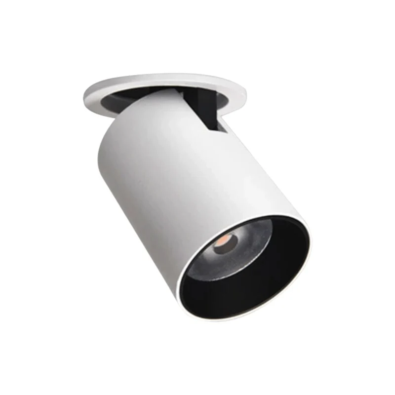 Spot Encastrable Orientable 90° – Noir ou Blanc, Chaude ou Froide