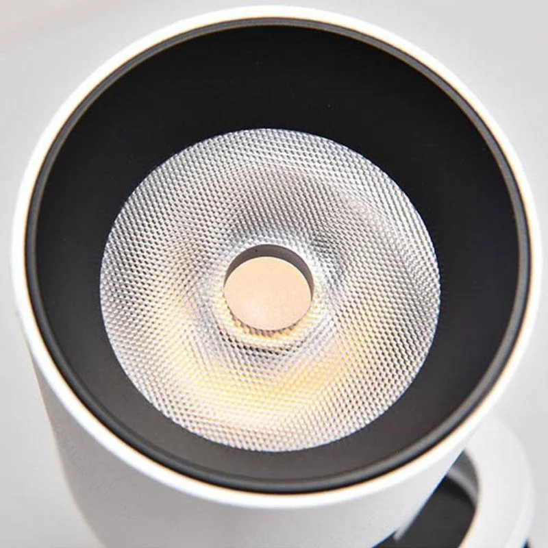 Spot Encastrable Orientable 90° – Noir ou Blanc, Chaude ou Froide