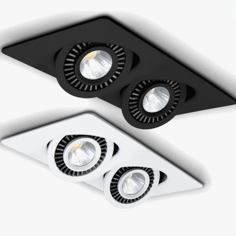 Spot Orientable Plafond Rond – 3 Niveaux Lumière, Plafond Bas OK