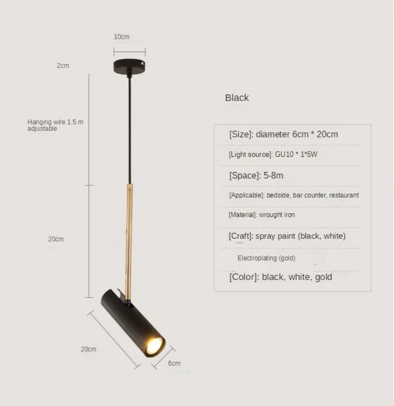Spot Vitrine Doré Rotatif – Angle Réglable, Boutique ou Salon