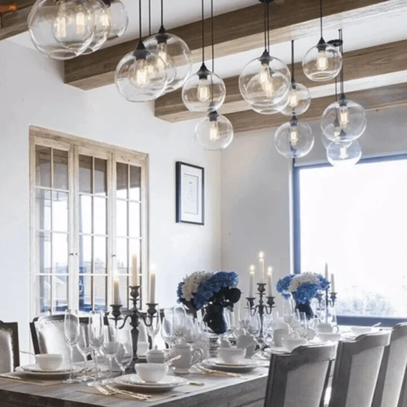 Luminaire Suspendu Design en Verre – 4 Styles pour Toute Ambiance