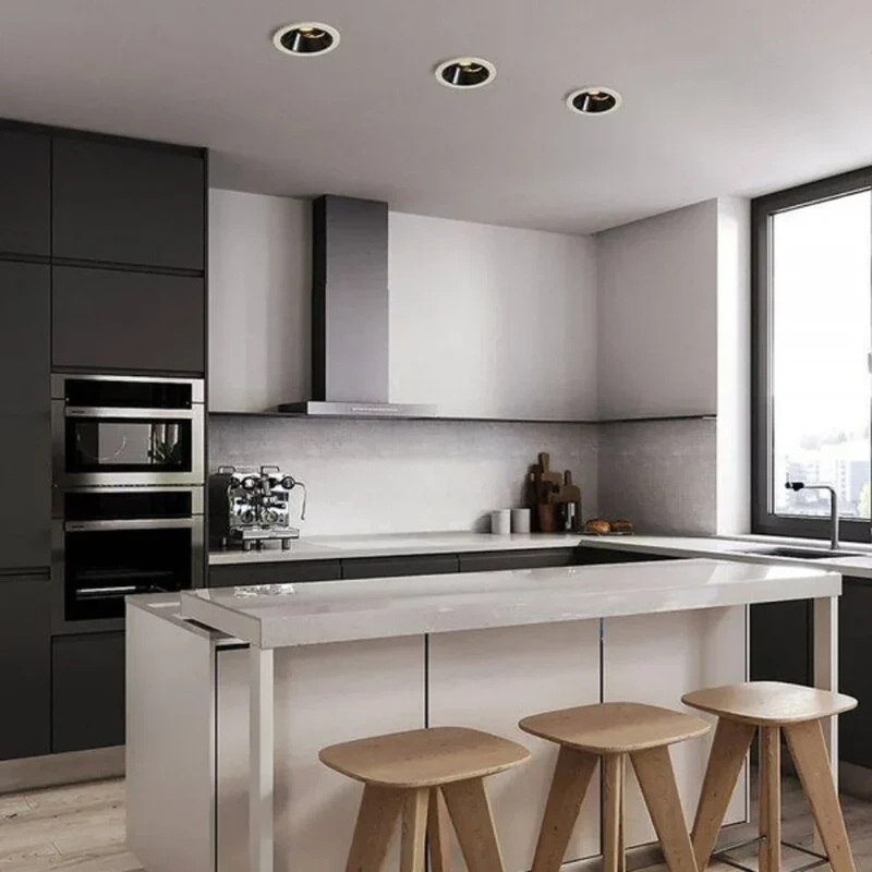 LED Encastrable 3 Finitions – Argenté, Or Rose ou Doré, Cuisine Bar
