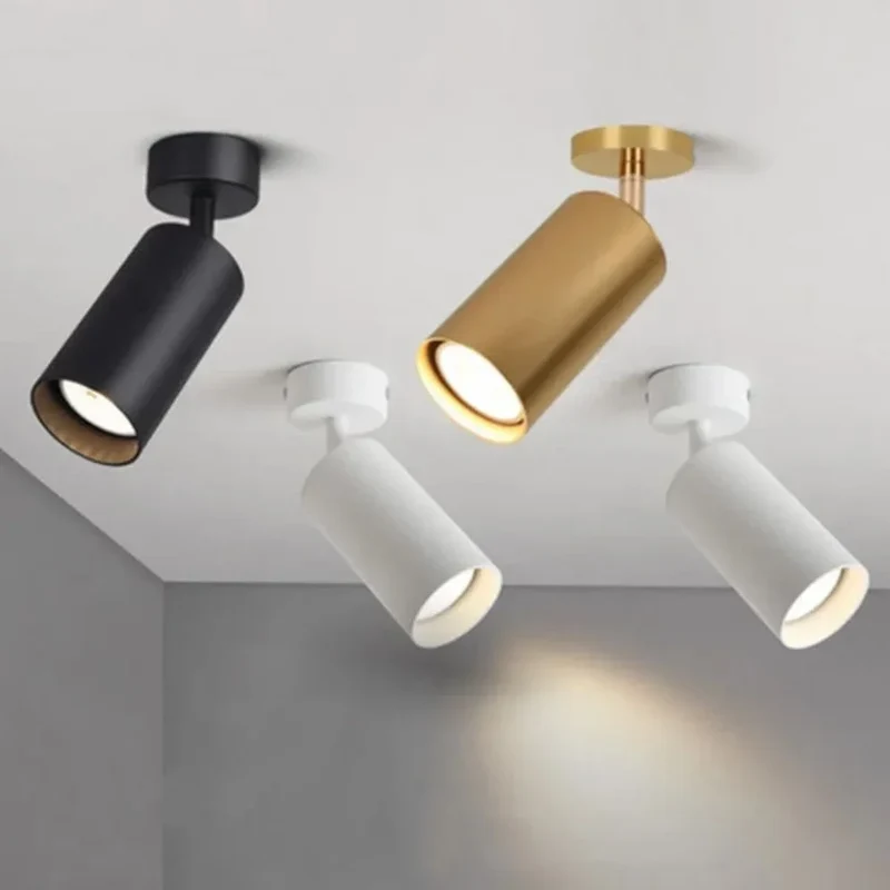 Spot Chromé Orientable Trio – Dégradé de Couleurs, GU10 Inclus