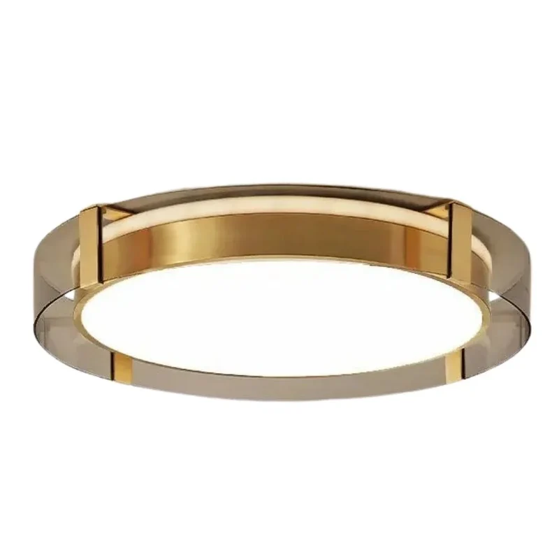 Plafonnier Rond LED en Verre – Opaque ou Transparent, 3 Tailles