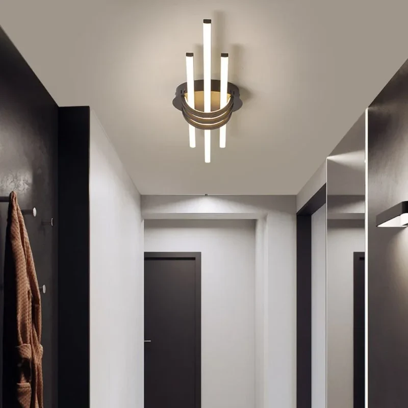 Plafonnier Design Moderne 3 Barres LED – Blanc ou Doré Satiné