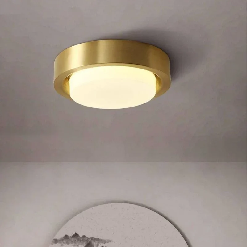 Plafonnier Lumière Indirecte Cuivré – Angle 120°, Noir ou Doré