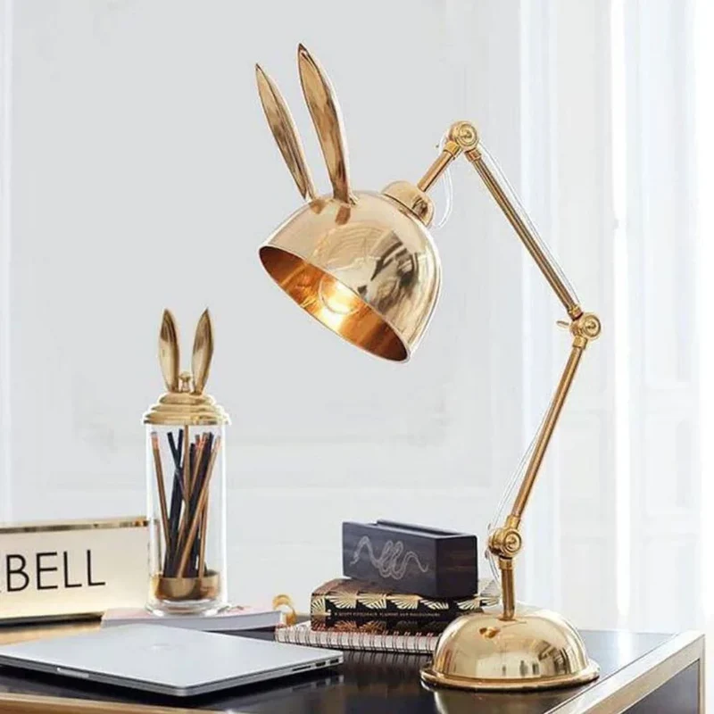 Lampe de Bureau ou Chevet Colorée à Oreilles de Lapin Rabbit