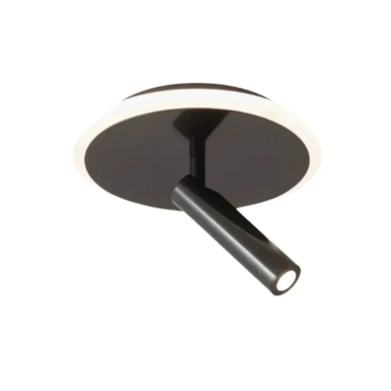 Petit Spot LED Anneau Circulaire – Noir ou Doré, Rotatif Discret
