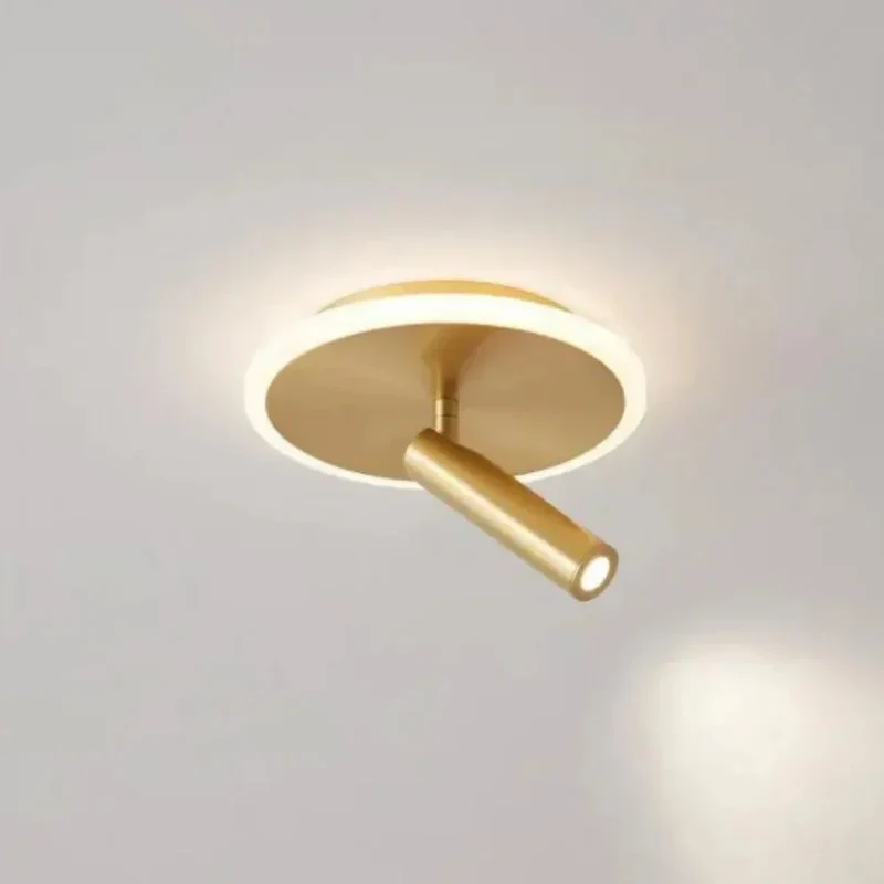 Petit Spot LED Anneau Circulaire – Noir ou Doré, Rotatif Discret