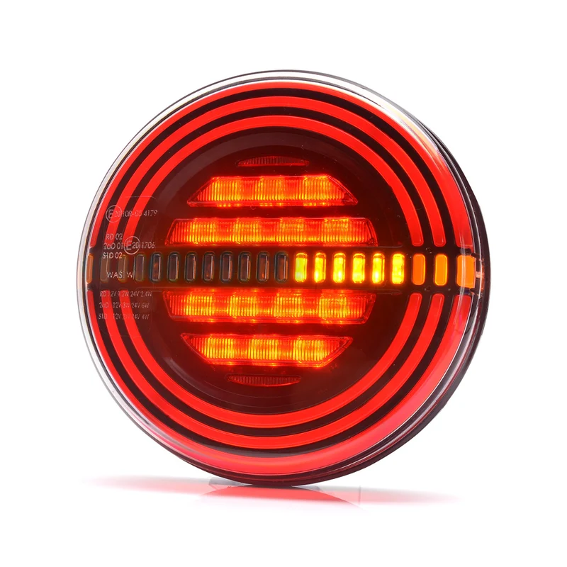 Feu de remorque rond W191DD avec indicateur dynamique