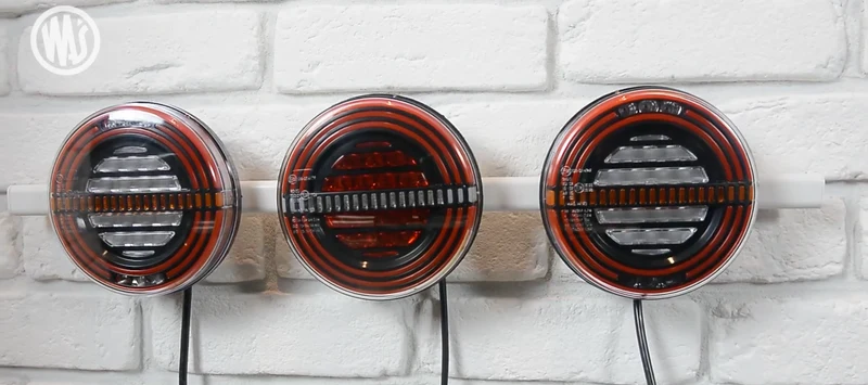 Feu de remorque rond W191DD avec indicateur dynamique