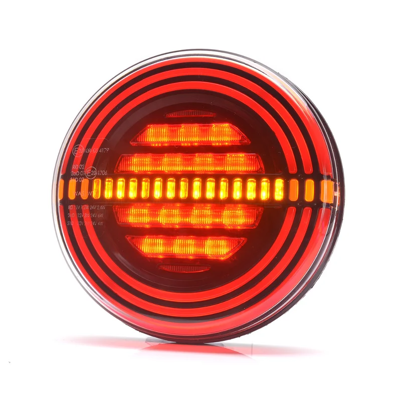 Feu de remorque rond néon W191 avec indicateur statique