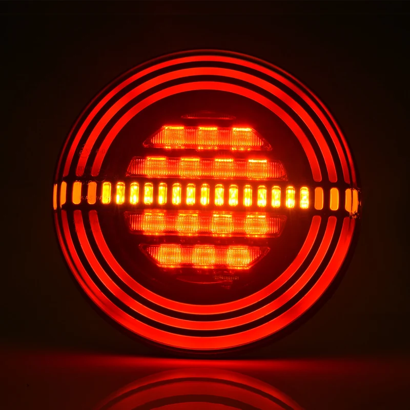 Feu de remorque rond néon W191 avec indicateur statique