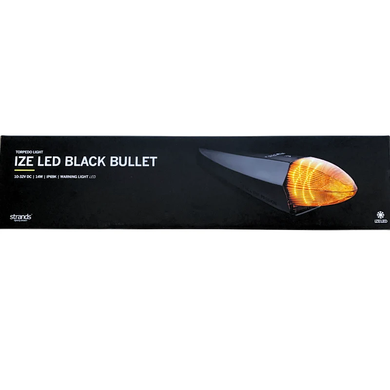 Lampe torpille Strands IZE Black Bullet avec stroboscope