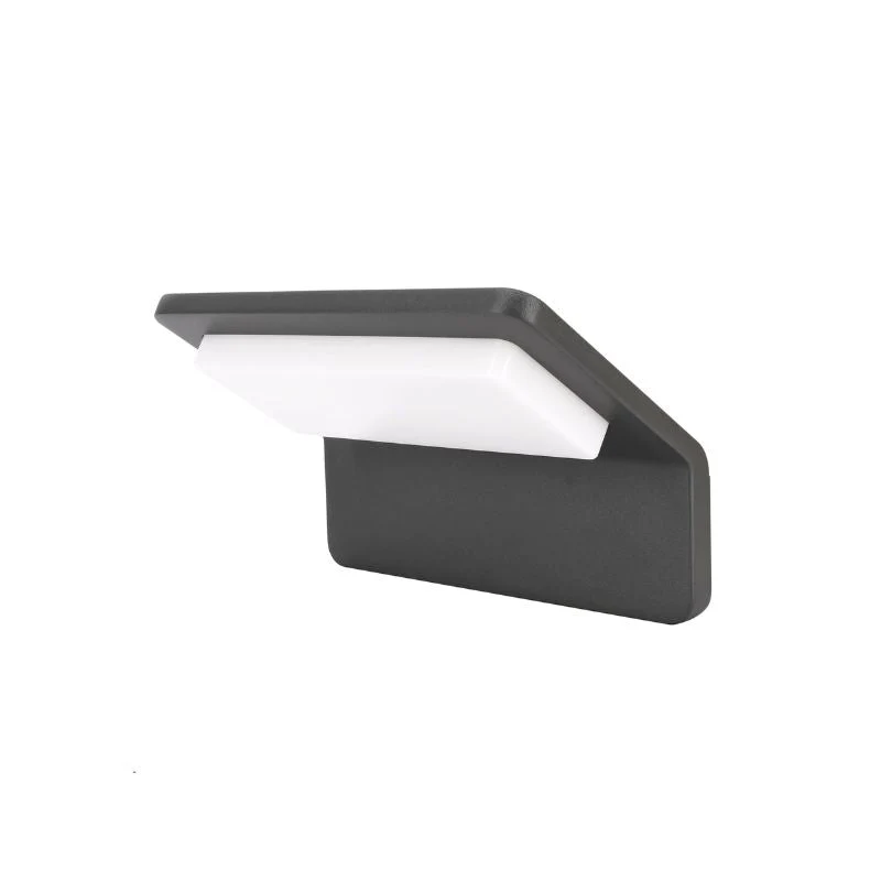 Applique Murale LED Extérieure Incurvée 9W Graphite Grise IP65