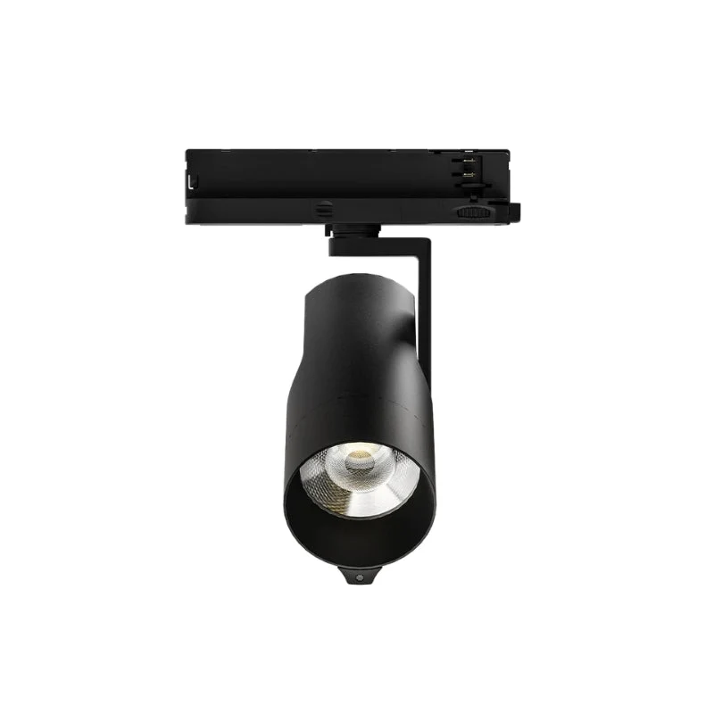 Spot LED sur Rail Triphasé Intelligent IA 35W CCT 50° Noir
