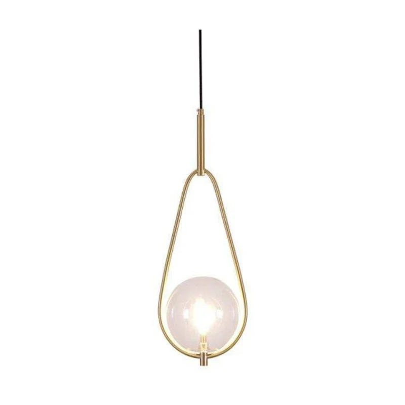 Suspension Trio Boule Verre Fumé et Laiton – Grappe Lumineuse