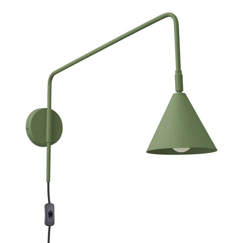 Luminaire Mural Acier Vert Olive Moderne