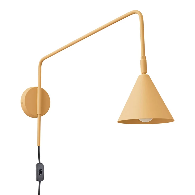 Luminaire Mural Acier Or/Noir Moderne